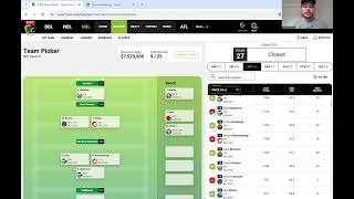 2024 NRL Supercoach Team Picker No 4 Gun Team Option [upl. by Aleit]