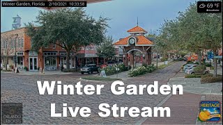 🔴 LIVE Winter Garden Florida Downtown Webcam [upl. by Yecad]