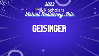 2022 Virtual Residency Fair  Geisinger [upl. by Esac]