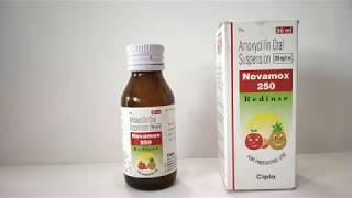 novamox 250 oral suspension dosage amoxicillin 250mg5ml dosage chartin hindi [upl. by Anatak]