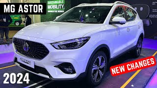 New MG Astor Updated New Model 2024  New Changes Features Price  Hyundai Creta amp Seltos Rival [upl. by Domph]