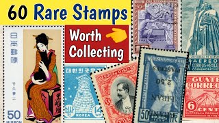 World Rare Stamps Worth Collecting  France To Mexico  60 Old Stamps Value For Collectors [upl. by Gerladina]