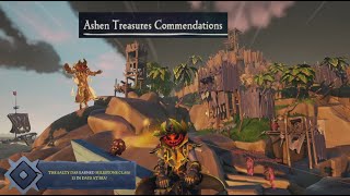 The Ashen Treasures Bilge Rats Commendations FULL Guide Sea of Thieves [upl. by Ahseek]