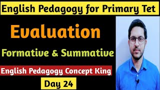 Evaluation  Formative amp Summative Assessment  English Pedagogy for Primary Tet 2023 [upl. by Buchanan]