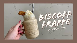 3 Ingredient Biscoff Frappe  Easy [upl. by Erreip]