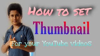 How to set ThumbnailFront page on your YouTube videos [upl. by Anigue]