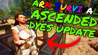 New Ark Survival Ascended Dyes Update How to use and make all the Dyes [upl. by Lorin]