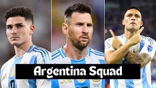 Argentina Squad for FIFA World Cup 2026 Qualifying October Matches [upl. by Notniv]