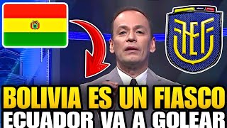 Bonafont CONTUNDENTE contra Bolivia y asegura que ECUADOR LO VA A PASAR POR ENCIMA [upl. by Fatima265]