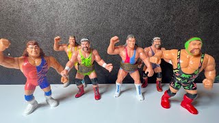 Steiner Brothers WWF and WCW Toy Review with UK variants [upl. by Stanwood]