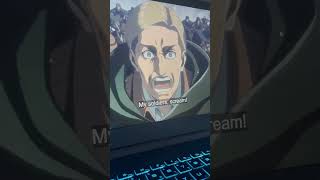 「 Erwins ICONIC Speech 」 AOT Moment [upl. by Oluap]