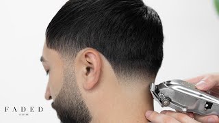 💈 RELAXING BARBER TUTORIAL TAPER FADE BEARD LINEUP [upl. by Kcyred178]