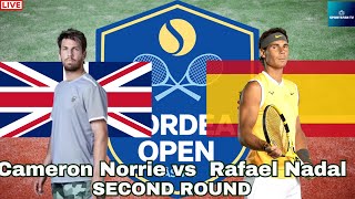 Cameron Norrie vs RAFAEL NADAL ATP BASTAD SECOND ROUND MENS SINGLES LIVE GAME CAST amp CHAT [upl. by Leahcim]