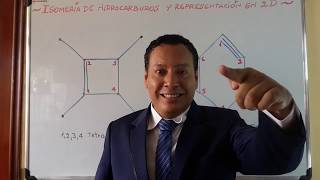 ISÓMEROS 2D de HIDROCARBUROS ramificados y cíclicos Isomería Química orgánica [upl. by Jacquenetta]