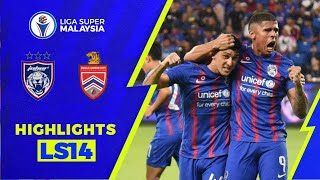 Johor Darul Tazim 50 Kuala Lumpur City FC  Liga Super 2022 Highlights [upl. by Albur590]