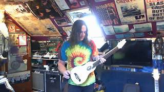 Washburn Rover Travel Guitar demo [upl. by Venetis]