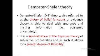 Dempster Shafer theory [upl. by Nosa325]