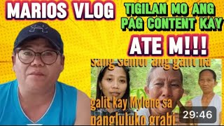 MARIOS VLOG HINDI NA SAKLAW NG KALINGAP KUNG MAY MGA NA SCAM SI ATE M [upl. by Wolram]