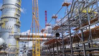 Russia sinopec company start pipe line lifting [upl. by Phalan]