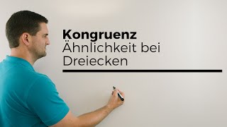 Kongruenz Ähnlichkeit bei Dreiecken Geometrie  Mathe by Daniel Jung [upl. by Nivalc408]