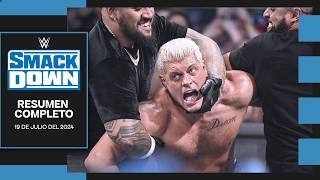 RIP Cody Rhodes  WWE SmackDown 19 Julio 2024  Resumen Completo en Español [upl. by Reaht]