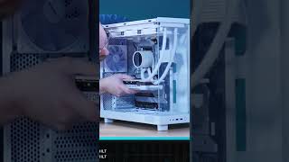 NZXT H6 Flow 13600k  RTX 4070 Whiteout PC Build shorts pcbuild pc [upl. by Diahann]