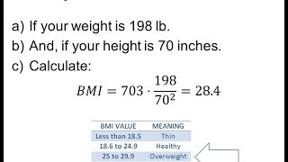 Calculate Body Mass Index BMI [upl. by Alhak79]