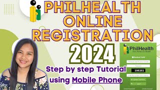 PHILHEALTH ONLINE REGISTRATION 2024 using CELLPHONE  STEP BY STEP TUTORIAL  TAGALOG [upl. by Bartholomeo]