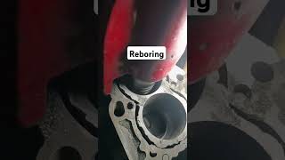 Engine block rebore automobile mechanic machineshop carrepair shorts [upl. by Arquit]