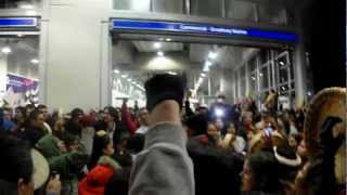 WOMENquotS WARRIOR SONG Idle No More Flash MobRound Dance  Broadway Skytrain Station5 [upl. by Jehius816]