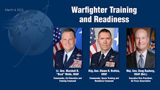 2022 AFA Warfare Symposium Warfighter Training and Readiness [upl. by Catlin289]