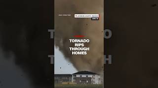 Video shows tornado ripping through homes in Indiana [upl. by Cuhp737]