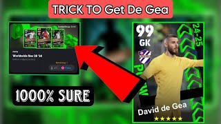 How To get POTW David De Gea In eFootball 2025 MobileTrick To get 99 rated De gea [upl. by Initof165]