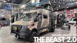 Mercedes Sprinter 4x4  THE BEAST 20  Campervanschmiede Individual  Offgrid  CARAVAN SALON 23 [upl. by Canice]