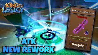 NEW ATK V2 Rework Showcase  King Legacy Update 7 [upl. by Leora919]