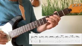 Tutorial quotStompquot  Brothers Johnson  Guitar Single Notes Chorus [upl. by Analart]