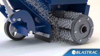 Blastrac Floor Scarifier  Surface Preparation Animation [upl. by Leahcimdivad]