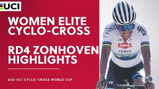 Round 4  Women Elite Highlights  202122 UCI CX World Cup  Zonhoven [upl. by Lucania566]