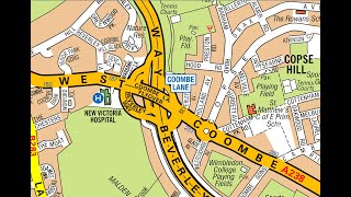 TOPOGRAPHICAL EXAM ROUTES INVOLVING COOMBE LANE FLYOVER  CONFUSING ROUTES WITH ALL POSSIBLITIES [upl. by Mindi999]