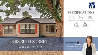 3418 30th Street Lubbock TX 79410  Susan Shakespeare [upl. by Berkman]