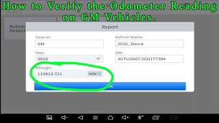 How to Verify the Odometer Mileage Reading on GM Vehicles using the Xtool D8 Scan Tool [upl. by Sabu]