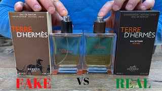 Fake vs Real Hermès Terre d’Hermès Eau De Parfum 100ML [upl. by Damas]