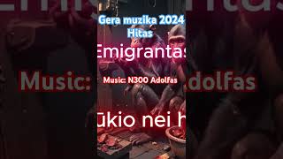 rap music trap hiphop lyrics Muzika emigrantas N300 Adolfas hitas 2024 [upl. by Narok]