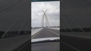 Crossing over the Okavango River on the Mahembo Bridge Botswana 🇧🇼 rivercrossing botswana [upl. by Aket]