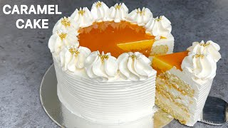 Caramel Cake Recipe  Caramel Cake Without Oven  Birthday Cake [upl. by Kevon]