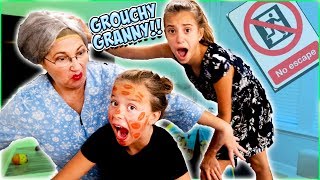 GROUCHY GRANNY GAME IN REAL LIFE CAN WE ESCAPE [upl. by Renado]