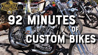 Custom Motorcycles for 1 hour and 32 minutes 4K BornFree 13 and Biltwell Peoples Champ 2022 [upl. by Kraft289]