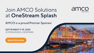 Join AMCO at OneStream Splash Copenhagen 2024 [upl. by Dermot240]