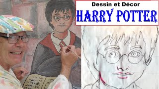 Comment dessiner Harry Potter dans la salle des potions de Poudlard 8 [upl. by Bremble]