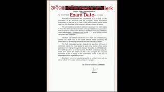 ଆସିଗଲା Odisha Police Jr Clerk Exam Date ll ଜାଣନ୍ତୁ କେବେ ଆସିବ ADMIT Card Police Jr Clerk Exam [upl. by Licastro]